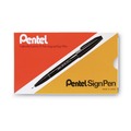 Pens | Pentel Arts S520-C Sign Pen Extra-Fine Bullet Tip Fine Point Color Marker - Blue (1-Dozen) image number 1