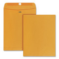 Envelopes & Mailers | Quality Park QUA37897 10 in. x 13 in. No. 97 28 lbs. Bond Weight Kraft Square Flap Clasp/Gummed Closure Clasp Envelope - Brown Kraft (100/Box) image number 0