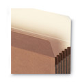 File Folders | Smead 73206 5.25 in. Expansion Letter Size Recycled Top Tab File Pockets - Redrope (10/Box) image number 4