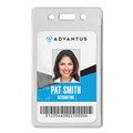 Just Launched | Advantus 75451 2.68 in. x 4.38 in. Holder 2.38 in. x 3.63 in. Insert Vertical Proximity ID Badge Holders - Clear (50/Pack) image number 3