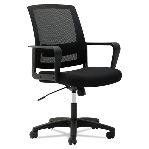 Office Chairs | OIF OIFMS4217 225 lbs. Capacity 17 - 21.5 in. Seat Height Mesh Mid-Back Chair - Black image number 0