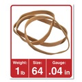 Rubber Bands | Universal UNV00164 0.04 in. Gauge Size 64 Rubber Bands - Beige (320/Pack) image number 2