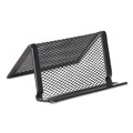 Back to School Sale | Universal UNV20005 3.78 in. x 3.38 in. x 2.13 in. Mesh Metal Business Card Holder - Black image number 1
