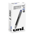 Pens | uni-ball 73833 Jetstream 1 mm Retractable Hybrid Gel Pen - Blue Ink/Black/Silver/Blue Barrel/Bold (1-Dozen) image number 0