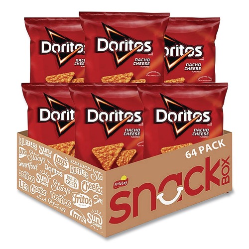 Snacks | Doritos FRI44375 1.75 oz Tortilla Chips Bag - Nacho Cheese (64/Carton) image number 0