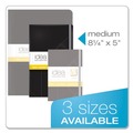 Journals & Diaries | TOPS 56872 Idea Collective 5 in. x 8.25 in. Hardcover Journal with Elastic Closure - Wide/Legal, Black Cover/Yellow Pad (120 Sheets/Book) image number 3