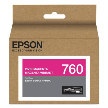 Epson T760320 UltraChrome HD T760320 (760) Ink - Vivid Magenta