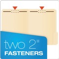 File Folders | Pendaflex FM213 1/3-Cut Tabs 2 Fastener Letter Size Fastener Folders - Manila Exterior (50/Box) image number 1