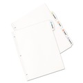 Dividers & Tabs | Avery 14434 11 x 8.5 Big Tab Printable Label 5-Tab Dividers - White (20/Pack) image number 4
