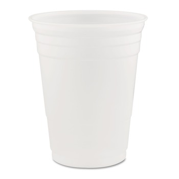 Dart P16 16 oz. Plastic Cold Drink Party Cups (20 Sleeves/Carton)