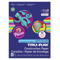 Cover & Cardstock | Pacon P102941 12 in. x 18 in. 76 lbs. Text Weight Tru-Ray Construction Paper - Assorted Bright Colors (50/Pack) image number 1