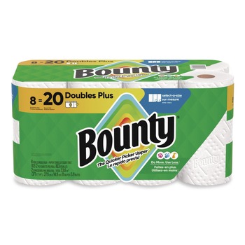 Bounty 80835948 Select-a-Size 5.9 in. x 11 in. 2-Ply Kitchen Roll Paper Towels - White (8/Pack)