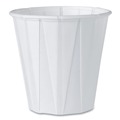 Labor Day Sale | SOLO 450-2050 3.5 oz. Paper Portion Cups with ProPlanet Seal - White (100/Bag, 50 Bags/Carton) image number 1