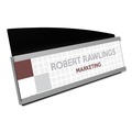 Office Presentation Supplies | Deflecto 89105 8.5 x 2 Insert Interior Image Landscape Anti-Glare Sign Holder - Black/Silver image number 8