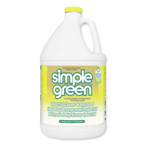 All-Purpose Cleaners | Simple Green 3010200614010 1-Gallon Industrial Cleaner and Degreaser Concentrate - Lemon Scent (6/Carton) image number 0