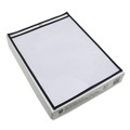 Back to School Sale | C-Line 46114 Super Heavy-Duty Top Load 11 in. x 14 in. Insert Stitched Shop Ticket Holders - Clear Front, Black Border (25/Box) image number 0