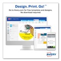 Back to School Sale | Avery 22804 1.5 in. x 2.5 in. Oval Labels with Sure Feed and Easy Peel - Glossy White (180/Pack) image number 5