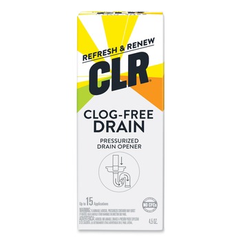 CLR PP6 Clog-Free Drain Cleaner 4.5 Oz Aerosol Spray (6/Carton)