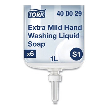 SKIN CARE AND HYGIENE | Tork 400029 1L Refill Unscented Premium Extra Mild Soap (6/Carton)