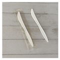 Cutlery | Boardwalk BWKKNIFEMWPPIW 5.86 in. Mediumweight Wrapped Polypropylene Plastic Knife Cutlery - White (1000/Carton) image number 3