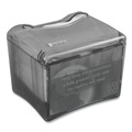 Paper Towels and Napkins | San Jamar H4005TBK 6.5 in. x 6.13 in. x 6.9 in. 200 Capacity Venue Napkin Dispenser with Advertising Inset - Black image number 3