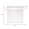Trash & Waste Bins | Rubbermaid Commercial FG614000WHT Plastic Sanitary Napkin Receptacle with Rigid Liner - White image number 6