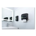 Paper Towels and Napkins | San Jamar SF900REBK 900 mL 5.5 in. x 4.5 in. x 9.25 in. ecoLogic Rely Manual Foam Soap and Sanitizer Dispenser - Black image number 2