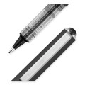 Back to School Sale | uni-ball 70128 Bold 1 mm Stick VISION Roller Ball Pen - Black Ink, Gray/Black/Clear Barrel (1 Dozen) image number 4