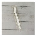 Cutlery | Boardwalk BWKKNIFEMWPPIW 5.86 in. Mediumweight Wrapped Polypropylene Plastic Knife Cutlery - White (1000/Carton) image number 5