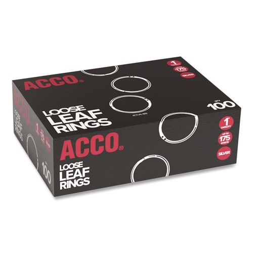 Just Launched | ACCO A7072202A 1 in. Diameter Metal Book Rings (100/Box) image number 0