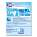 Hand Wipes | Clorox 01594 7 in. x 8 in. 1-Ply Disinfecting Wipes - Crisp Lemon, White (35/Canister) image number 6