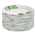Just Launched | Dixie UX9WS Pathways Soak-Proof Shield WiseSize 8.5 in. Paper Plates - Green/Burgundy (125/Pack) image number 2