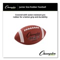 Breakroom Supplies | Champion Sports RFB3 Junior Size Rubber Sports Ball For Football - Brown image number 1