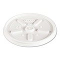  | Dart 12JL Vented Plastic Lids for 12 oz. Hot/Cold Foam Cups (1000/Carton) image number 2