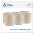 Paper Towels and Napkins | Scott 54038 Essential 1-Ply 8 in. x 700 ft. 1.75 in. Core 100% Recycled Fiber Hard Roll Towel - Brown (6/Carton) image number 3