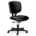 Just Launched | HON H5701.SB11.T Volt Series 250 lbs. Capacity 18 in. to 22.25 in. Seat Height Leather Task Chair - Black image number 0