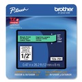 Tapes | Brother P-Touch TZE731CS Tze Laminated Removable Label Tapes, 0.47-in X 26.2 Ft, Black On Green image number 0