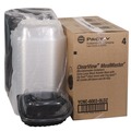 Food Trays, Containers, and Lids | Pactiv Corp. YCNC60030LDZ 10.75 in. x 8.5 in. x 4.25 in. ClearView MealMaster Chicken Roaster - Black/Clear (95/Carton) image number 0