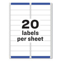 Labels | Avery 08461 1 in. x 4 in. Easy Peel White Address Labels with Sure Feed Technology - White (2000/Box) image number 1