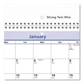 Bulletin Boards | AT-A-GLANCE PM50-28 12-Month (Jan to Dec): 2026 11 in. x 8 in. 3-Hole Punched QuickNotes Desk/Wall Calendar - White/Blue/Yellow Sheets image number 3