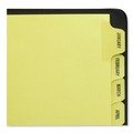 Just Launched | Avery 11307 11 in. x 8.5 in. 12-Tab Preprinted Laminated Jan. to Dec. Tab Dividers with Gold Reinforced Binding Edge - Buff (1-Set) image number 2