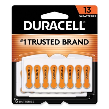 Duracell DA13B16 No. 13 Hearing Aid Battery (16/Pack)