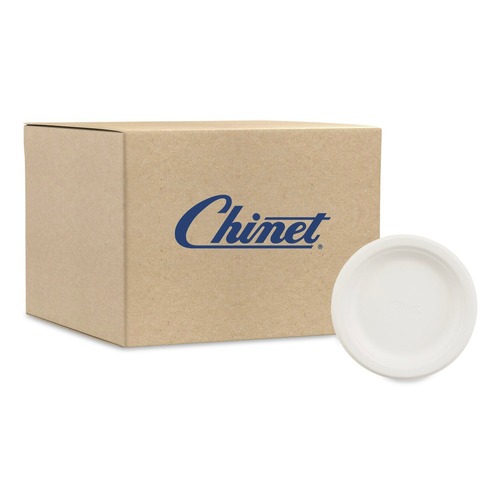  | Chinet 21225 6 in. Paper Dinnerware Plate - White (1000/Carton) image number 0