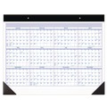 Bulletin Boards | AT-A-GLANCE SW23000 12-Month (Jan to Dec): 2025 24 in. x 19 in. Desk Pad - White Sheets, Black Binding/Black Corners image number 1
