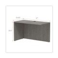 Office Desks & Workstations | Alera ALEVA354824GY 47.25 in. x 23.63 in. x 29.5 in. Valencia Series Reversible Return/Bridge Shell - Gray image number 5