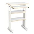 Office Desks & Workstations | Safco 1929GR 29.5 in. x 22 in. x 35 in. to 49 in. Muv Stand-Up Adjustable-Height Desk - Gray image number 0