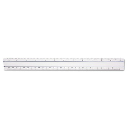 Office & Office Supplies | Westcott 15571 12 in. Standard/Metric Plastic Magnifying Ruler - Clear image number 0
