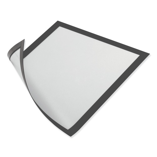 Office Presentation Supplies | Durable 472101 DURAFRAME 5.5 in. x 8.5 in. Magnetic Sign Holder - Black Frame (2/Pack) image number 0