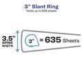 Back to School Sale | Avery 19750 11 in. x 8.5 in. 3 Rings 3 in. Capacity Showcase Economy View Binders with Slant Rings - Black image number 2
