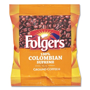 Folgers 2550006451 1.75 oz. 100% Colombian Ground Coffee Fraction Packs (42/Carton)